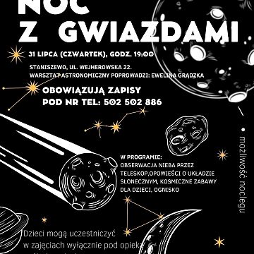 Zapraszamy na IV Rodzinne Warsztaty Astronomiczne Grafika Zapraszamy na IV Rodzinne Warsztaty Astronomiczne